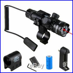 Dot Laser Red Green Sight Rail Barrel Mount Remote Switch for Picatinny Mount
