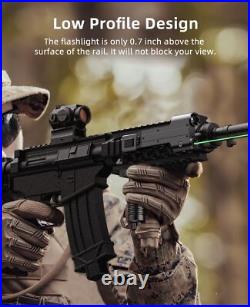 EZshoot 1600 Lumen Rifle Light Laser Combo with USB Rechargeable, Green Laser