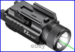 EZshoot 2000 Lumen Pistol Light Laser Combo, Magnetic Rechargeable Green Laser L
