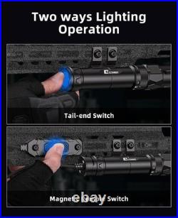 EZshoot 2500 Lumens Rifle Laser Light Combo Compatible with M-Rail, Rechargeable