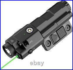 Flashlight Laser Sight Combo, TOUGHSOUL Max 1600 Lumen Rechargeable Green Laser