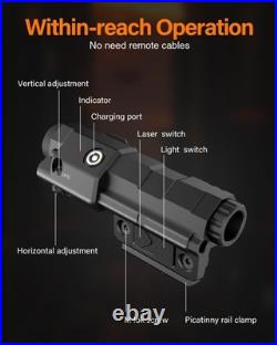 Flashlight Laser Sight Combo, TOUGHSOUL Max 1600 Lumen Rechargeable Green Laser