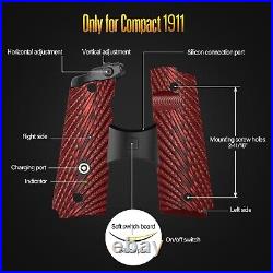 G10 Compact 1911 Red Laser Grip Sight withAmbi Safety Cut No Rail withRecharge Batt