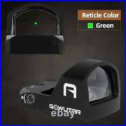 GOWUTAR A20G RMR Pistol Green Dot Sight Shake Awake 2 MOA Handgun Reflex Optics GOWUTAR A20G RMR Pistol Green Dot Sight Shake Awake 2 MOA Handgun Reflex Optics