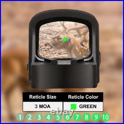 GOWUTAR Micro RMSc Green Dot Sight Shake Awake Pistol Optic for Compact Pistols GOWUTAR Micro RMSc Green Dot Sight Shake Awake Pistol Optic for Compact Pistols