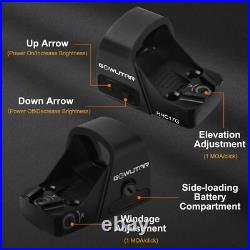 GOWUTAR Micro RMSc Green Dot Sight Shake Awake Pistol Optic for Compact Pistols GOWUTAR Micro RMSc Green Dot Sight Shake Awake Pistol Optic for Compact Pistols