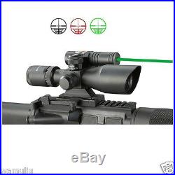 GREEN Laser 2.5-10x40 Rifle Scope Red+Green illuminated Reticle Riflescope sight