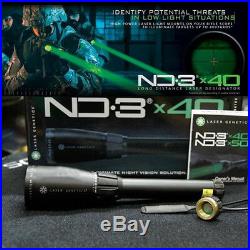 Genetics ND3 x40 Green Laser Designator with Mount Sights Scope Free Shipping