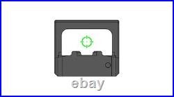 Gideon Optics Rock 1x22mm Red / Green Circle Dot Sight for RMR withPicatinny Mount