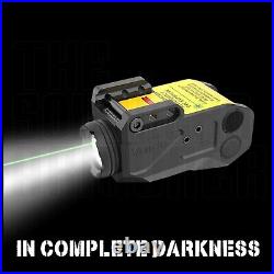 Green Laser Rechargeable Tactical Flashlight 500-Lumen Rail Mounted