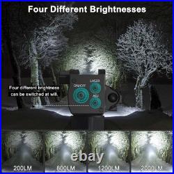 Green Laser Sight with 2000 Lumens LED White Flashlight, Laser Beam Light Com