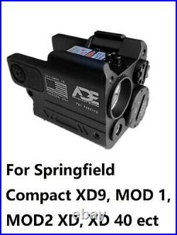 Green Pistol Laser+Flashlight Sight for Springfield XD9 XD XDS Xdm 3.8 Compact