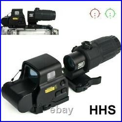 HHS Holographic Sight-558 Holographic with G33 Magnifier Black have logo