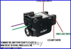 HiLight P3PGL Purple Laser Green Laser Sights And Flashlight Combo For Pistols