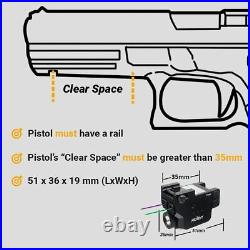 HiLight P3PGL Purple Laser Green Laser Sights And Flashlight Combo For Pistols