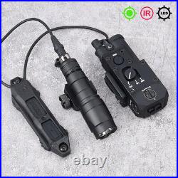 Hunting Metal Aiming Device Red Green IR Laser Sight M600 Flashlight Switch Kit