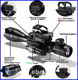 Hunting Rifle Scope Combo C4-16X50Eg Dual Illuminated With Green Laser Sight And
