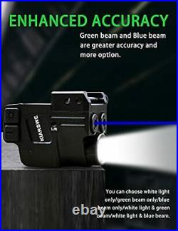 Kiarswe Blue Laser for Pistol 500 Lumens Blue Beam for Pistol Compact Green L