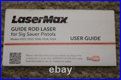 LASERMAX LMS-2291G Sig Sauer P229, P228 Green Laser Guide Rod Sight (NEW)