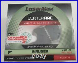 LaserMax Centerfire Green LED Light Red Laser Sight Ruger LC380 LC9S LC9