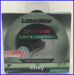 LaserMax Centerfire GripSense Light/Laser  Green  CF G4243 C G For Glock 42 43