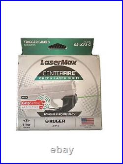 LaserMax Centerfire Green Laser Sight for Ruger LCP2 LCP II GS-LCP2-G