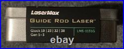 LaserMax Guide Rod Green Laser Sight For Glock Gen 1-3 Models 19, 23, 32, 38