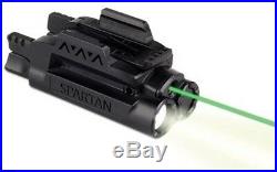 LaserMax SPS-C-G Spartan Green Laser Sight/Light Combo Adjustable Fit Black