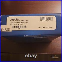 LaserMax UniMax LMS-UNI-G Green Laser Sight Picatinny/Weaver Rail Mount