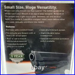 LaserMax Uni-Max Essential LMS-UNI-ES Red Rail Mount Laser Picatinny New