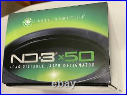 Laser Genetics LG-ND3X50 Long Range Night Vision Designator+ Scope Mounts (NIB)