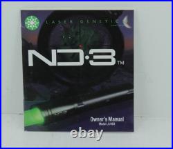 Laser Genetics ND3 Long Distance Green Laser Designator Night Vision 250 Yards