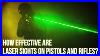 Laser Sights On Pistols And Rifles