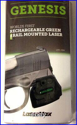 Lasermax Genesis Compact Rechargeable Green Laser for Pistol New in Package