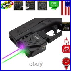 Lightweight 700 Lumens Flashlight & Purple/Green Laser Sight USB Rechargeable