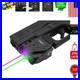 Lightweight 700 Lumens Flashlight & Purple/Green Laser Sight USB Rechargeable