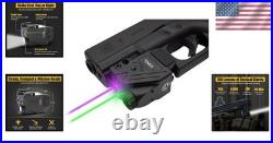 Lightweight 700 Lumens Flashlight & Purple/Green Laser Sight USB Rechargeable