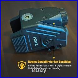 Lightweight 700 Lumens Flashlight & Purple/Green Laser Sight USB Rechargeable