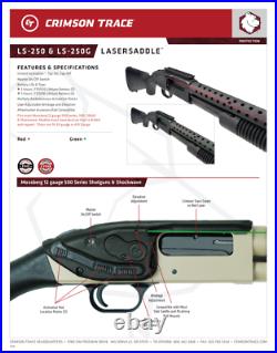 Ls-250g Lasersaddle Green Laser Sight Mossberg 500/590 12 & 20 Gauge Shotguns