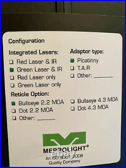 MEPROLIGHT Mepro MOR Pro Tri-Powered Sight GREEN & IR Laser Pointers Bullseye