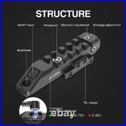 Magnetic Charging Green Laser for M-lok Rail, Class IIIA