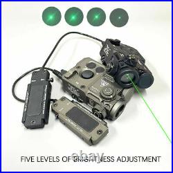 Metal PERST-4 IR Aiming Green VIS Laser Sight Reset to Zero Designator Pointer