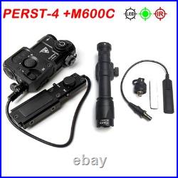 Metal PERST-4 Laser Aiming IR Infrared+Green Laser Combo M600C M300B Flashlight