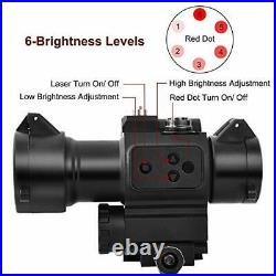 MidTen 1x29mm Red Dot Sight Scope Optics with Green Laser Waterproof Reflex S