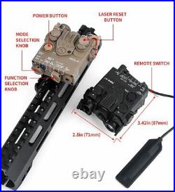 Mini Blue IR Aiming Laser Sight Hunting DBAL-A2 Weapon Light PEQ With QD Mount