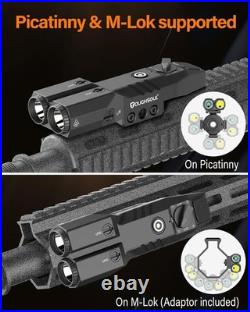 Mlok Picatinny Mounted Tactical Flashlight Green Laser 940nm IR Illuminator