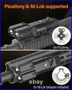 Mlok Picatinny Mounted Tactical Flashlight Green Laser 940nm IR Illuminator F