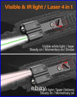 Mlok Picatinny Mounted Tactical Flashlight Green Laser 940nm IR Illuminator F Mlok Picatinny Mounted Tactical Flashlight Green Laser 940nm IR Illuminator F