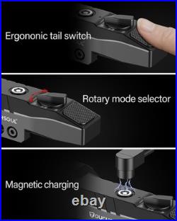 Mlok Picatinny Mounted Tactical Flashlight Green Laser 940nm IR Illuminator F