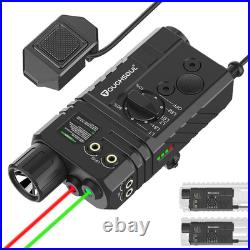 Mlok/Picatinny Mounted Tactical Flashlight Green/ Red Laser 3 in 1 Combo 1600